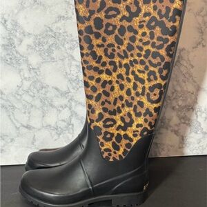 Ralph Lauren Leopard Print Rain Boots